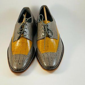 Stacy Adams Fabriano Men's Grey Multi Oxford Shoes